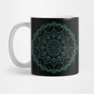 Green Intricate Mandala Pattern Mug